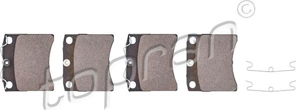 Topran 104 091 - Brake Pad Set, disc brake autospares.lv