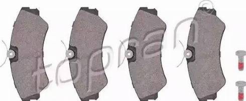 Topran 104 089 - Brake Pad Set, disc brake autospares.lv