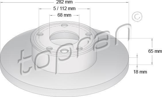 Topran 104 088 - Brake Disc autospares.lv