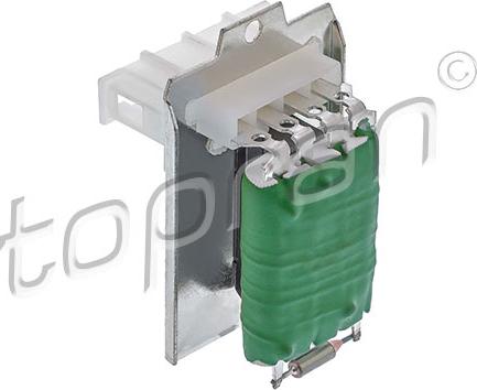 Topran 104 117 - Resistor, interior blower autospares.lv