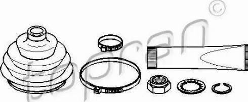 Topran 104 269 - Bellow, drive shaft autospares.lv