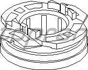 Topran 100 352 546 - Clutch Release Bearing autospares.lv