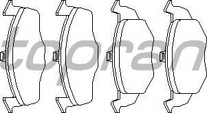 Topran 108506755 - Brake Pad Set, disc brake autospares.lv