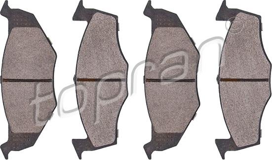 Topran 108 506 - Brake Pad Set, disc brake autospares.lv