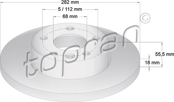 Topran 108 507 - Brake Disc autospares.lv