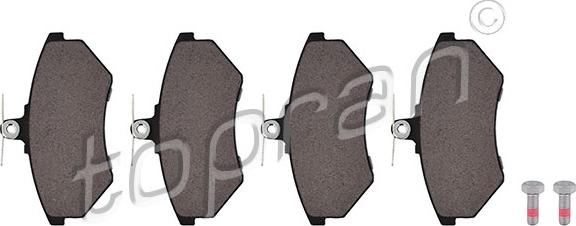 Topran 103 530 - Brake Pad Set, disc brake autospares.lv