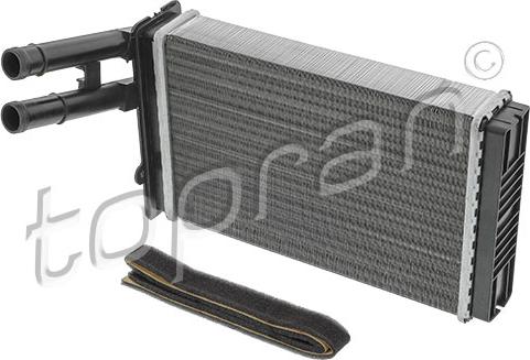 Topran 107 407 - Heat Exchanger, interior heating autospares.lv
