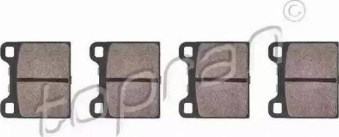 Topran 107 560 - Brake Pad Set, disc brake autospares.lv