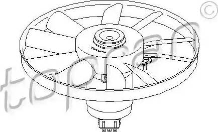 Topran 107 012 - Fan, radiator autospares.lv