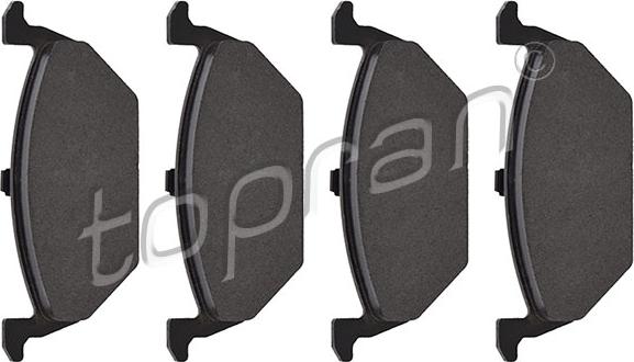 Topran 107 085 - Brake Pad Set, disc brake autospares.lv