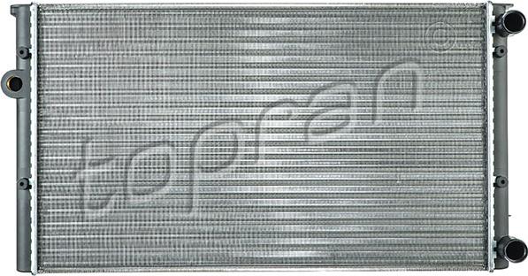 Topran 107 367 - Radiator, engine cooling autospares.lv