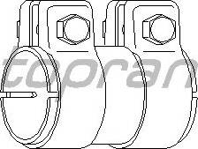 Topran 107 219 685 - Pipe Connector, exhaust system autospares.lv