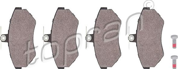 Topran 107 235 - Brake Pad Set, disc brake autospares.lv