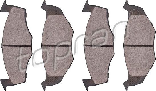 Topran 107 236 - Brake Pad Set, disc brake autospares.lv