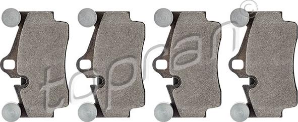 Topran 114 563 - Brake Pad Set, disc brake autospares.lv