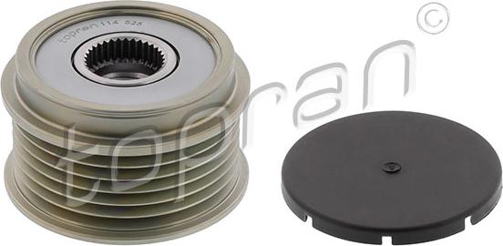 Topran 114 525 - Pulley, alternator, freewheel clutch autospares.lv