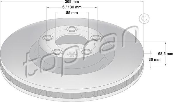 Topran 114 026 - Brake Disc autospares.lv