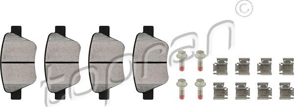 Topran 114 377 - Brake Pad Set, disc brake autospares.lv