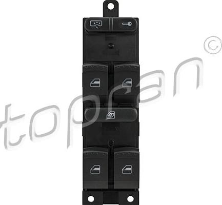 Topran 114 289 - Switch, door lock system autospares.lv