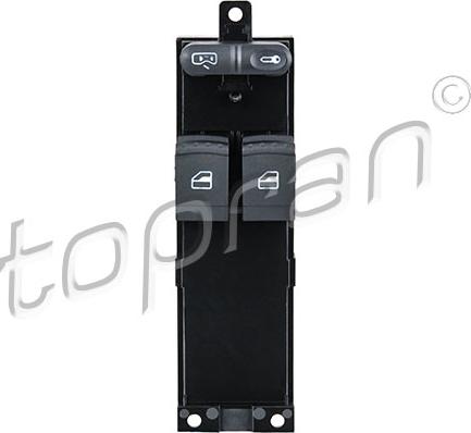 Topran 115 117 - Switch, door lock system autospares.lv