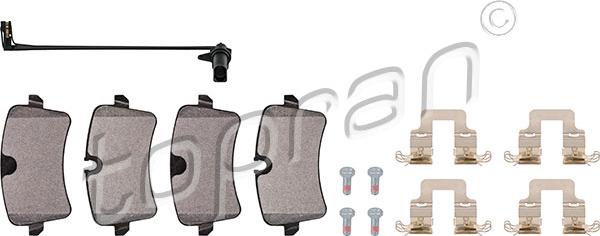 Topran 115 176 - Brake Pad Set, disc brake autospares.lv