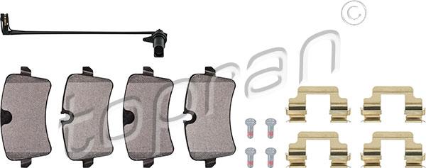 Topran 115 178 - Brake Pad Set, disc brake autospares.lv