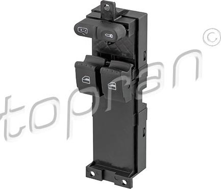 Topran 116 029 - Switch, door lock system autospares.lv