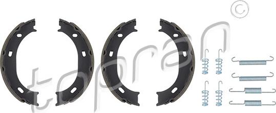 Topran 110 457 - Brake Shoe Set, parking brake autospares.lv