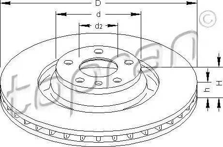 Topran 110 423 - Brake Disc autospares.lv