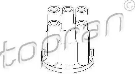 Topran 110 615 - Distributor Cap autospares.lv