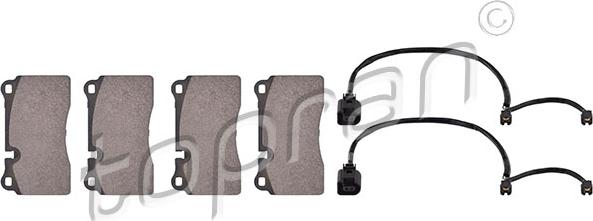 Topran 111 582 - Brake Pad Set, disc brake autospares.lv