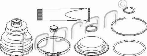 Topran 111 640 - Bellow, drive shaft autospares.lv