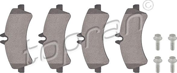 Topran 111 658 - Brake Pad Set, disc brake autospares.lv