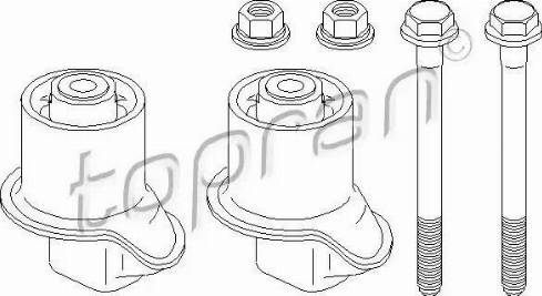 Topran 111 007 - Repair Kit, axle beam autospares.lv