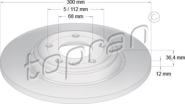 Topran 113 011 - Brake Disc autospares.lv