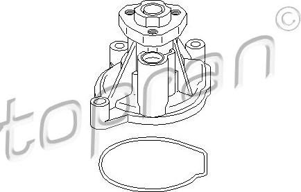 Topran 113 151 - Water Pump autospares.lv