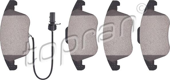 Topran 113 176 - Brake Pad Set, disc brake autospares.lv