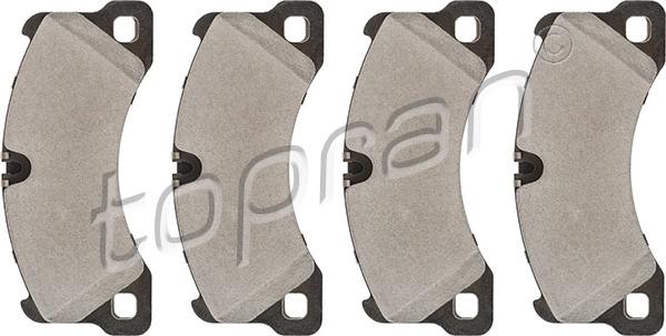 Topran 113 814 - Brake Pad Set, disc brake autospares.lv