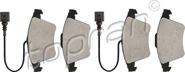 Topran 113 815 - Brake Pad Set, disc brake autospares.lv