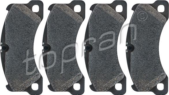 Topran 113 811 - Brake Pad Set, disc brake autospares.lv