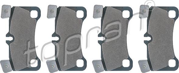 Topran 113 822 - Brake Pad Set, disc brake autospares.lv