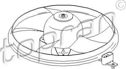 Topran 112 320 - Fan, radiator autospares.lv