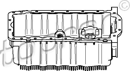 Topran 112 323 - Oil sump autospares.lv