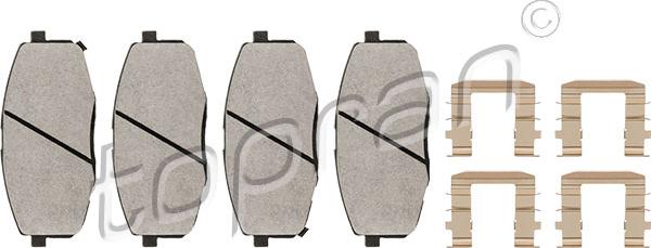 Topran 820 693 - Brake Pad Set, disc brake autospares.lv