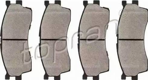 Topran 820 816 - Brake Pad Set, disc brake autospares.lv