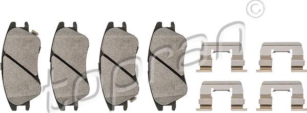 Topran 820 812 - Brake Pad Set, disc brake autospares.lv