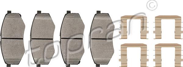 Topran 820 795 - Brake Pad Set, disc brake autospares.lv