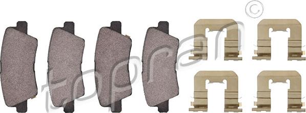 Topran 821 149 - Brake Pad Set, disc brake autospares.lv