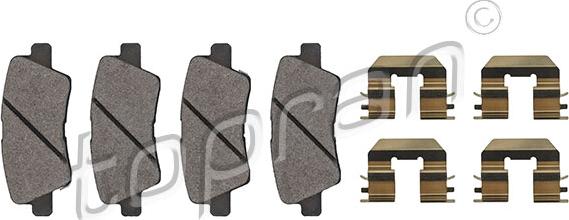 Topran 821 163 - Brake Pad Set, disc brake autospares.lv