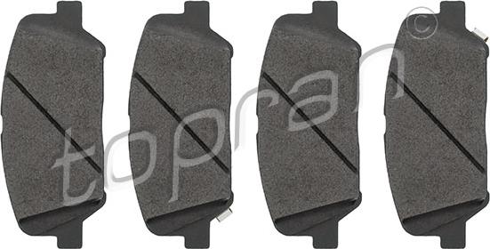 Topran 821 266 - Brake Pad Set, disc brake autospares.lv